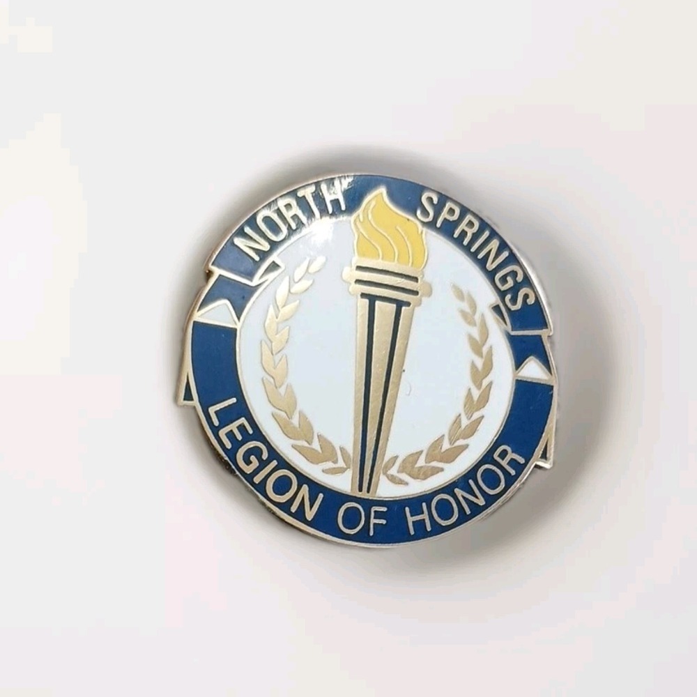 North Springs Legion Of Honor Lapel Hat Jacket Pin Pinback Tie Tac C. Sanders